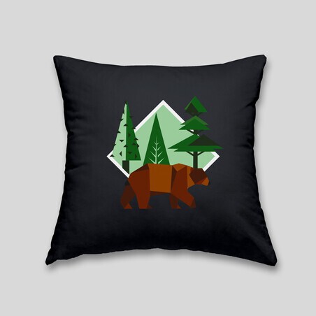 Coussin ours brun Coussin ours brun